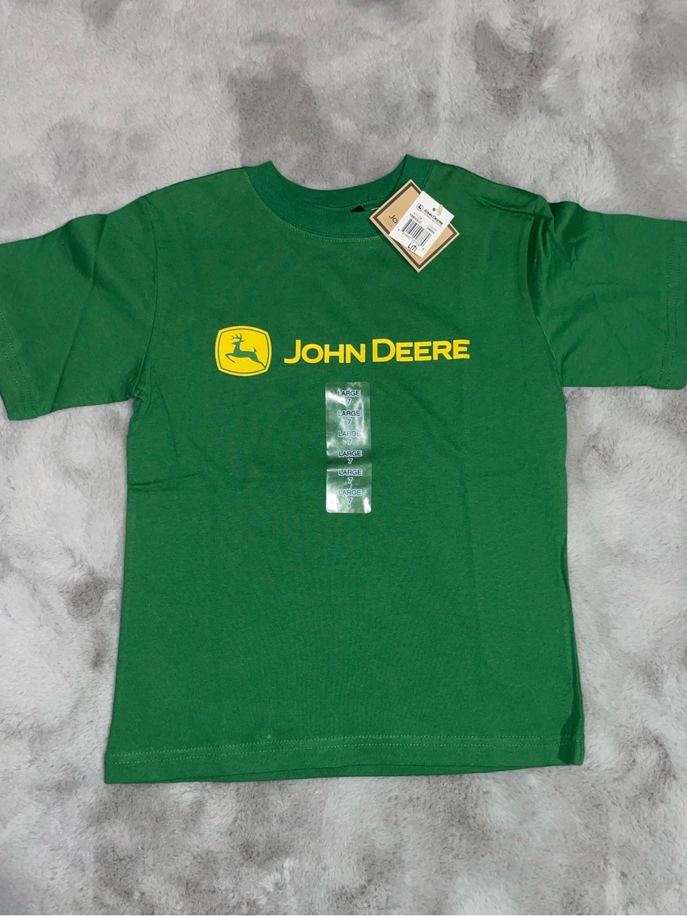 🚜NWT John Deere Green Tee with Yellow Logo - Kids Short Sleeve